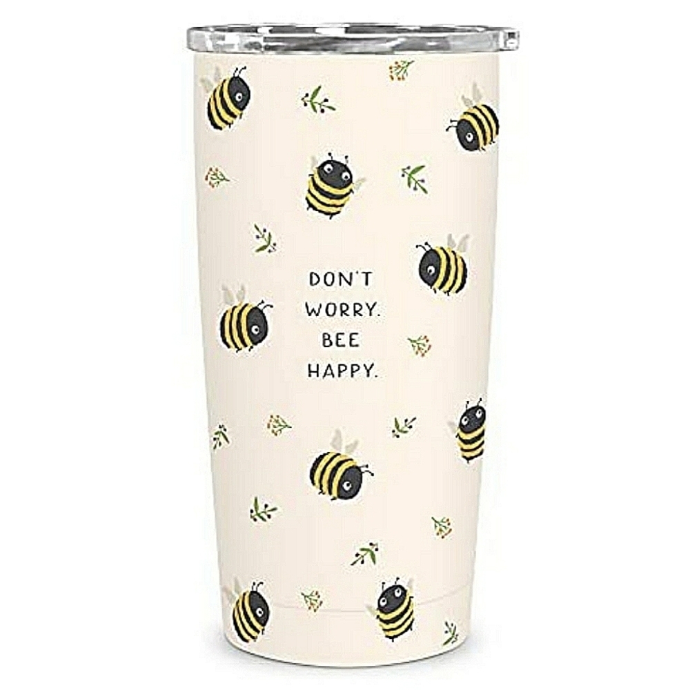 💥BUY 2 GET 1 FREE  Tumbler by Studio Oh! - Don't Worry. Bee Happy